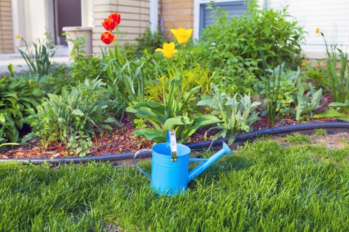 Illustration of gardening tools and a cookie icon representing cookies for Garden Maintenance Addiscombe